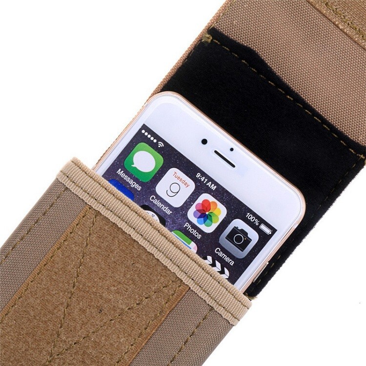 Tactical Molle Phone Holster Pouch Universal Belt Waist Bag For Up To 6.5″ Phone
