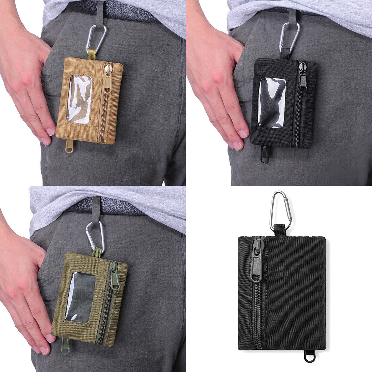 Tactical Military Mini Bag Earphone Key Coin Holder Waist Wallet Molle EDC Pouch