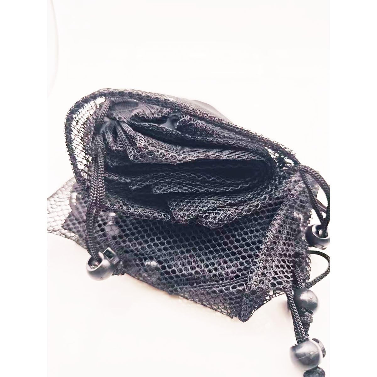 20 PCS Small Mesh Bags Nylon Backpack Drawstring Storage Black 6×8 Inch