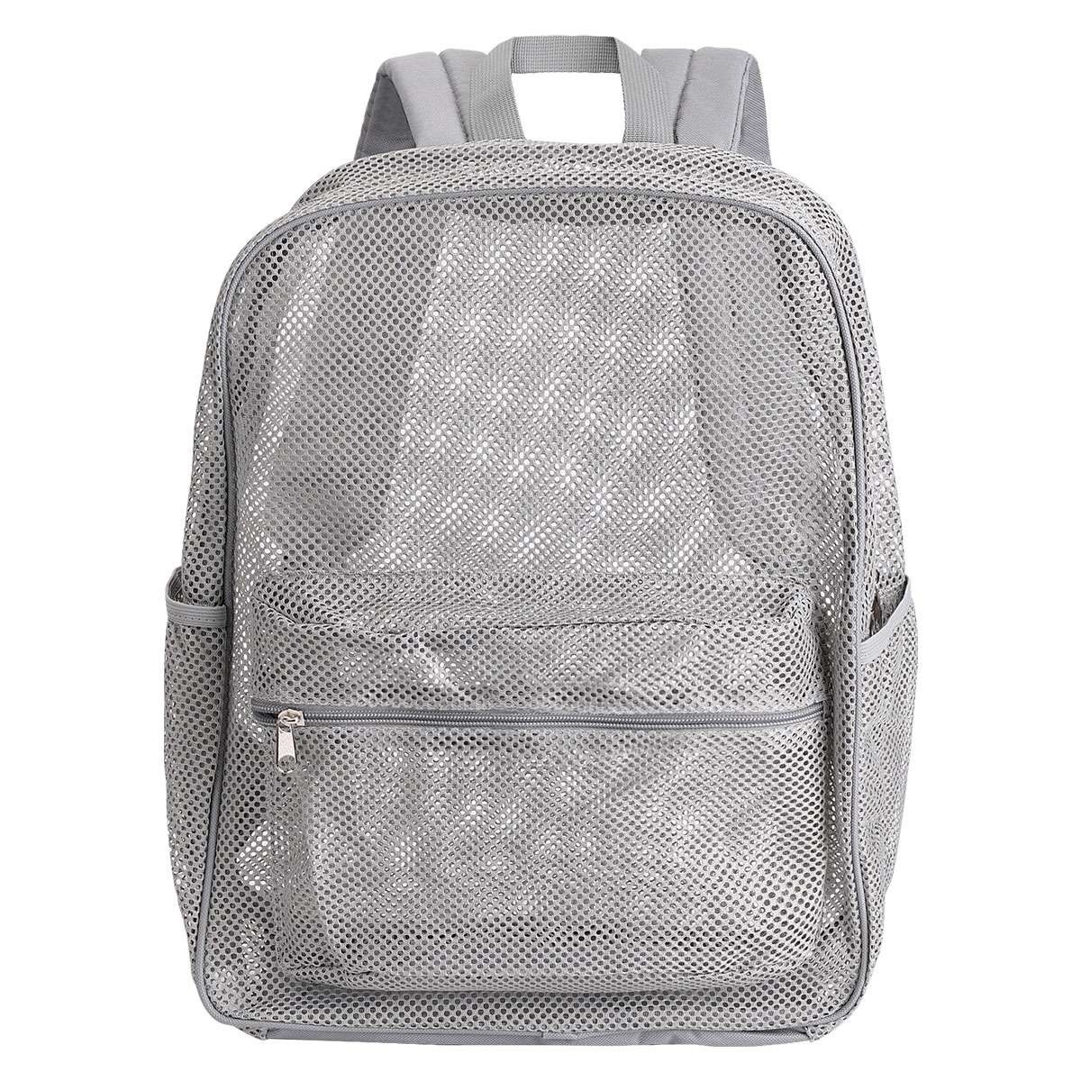 Large Mesh Backpack Heavy Duty See Through School Bag For Students Men Women