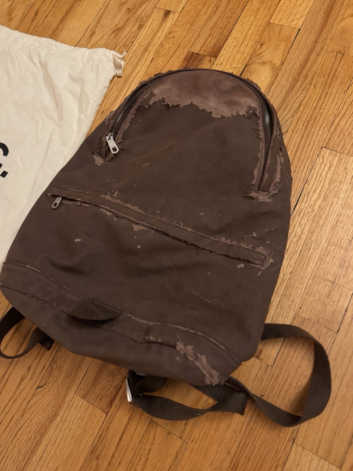 A.P.C. Moleskin Backpack