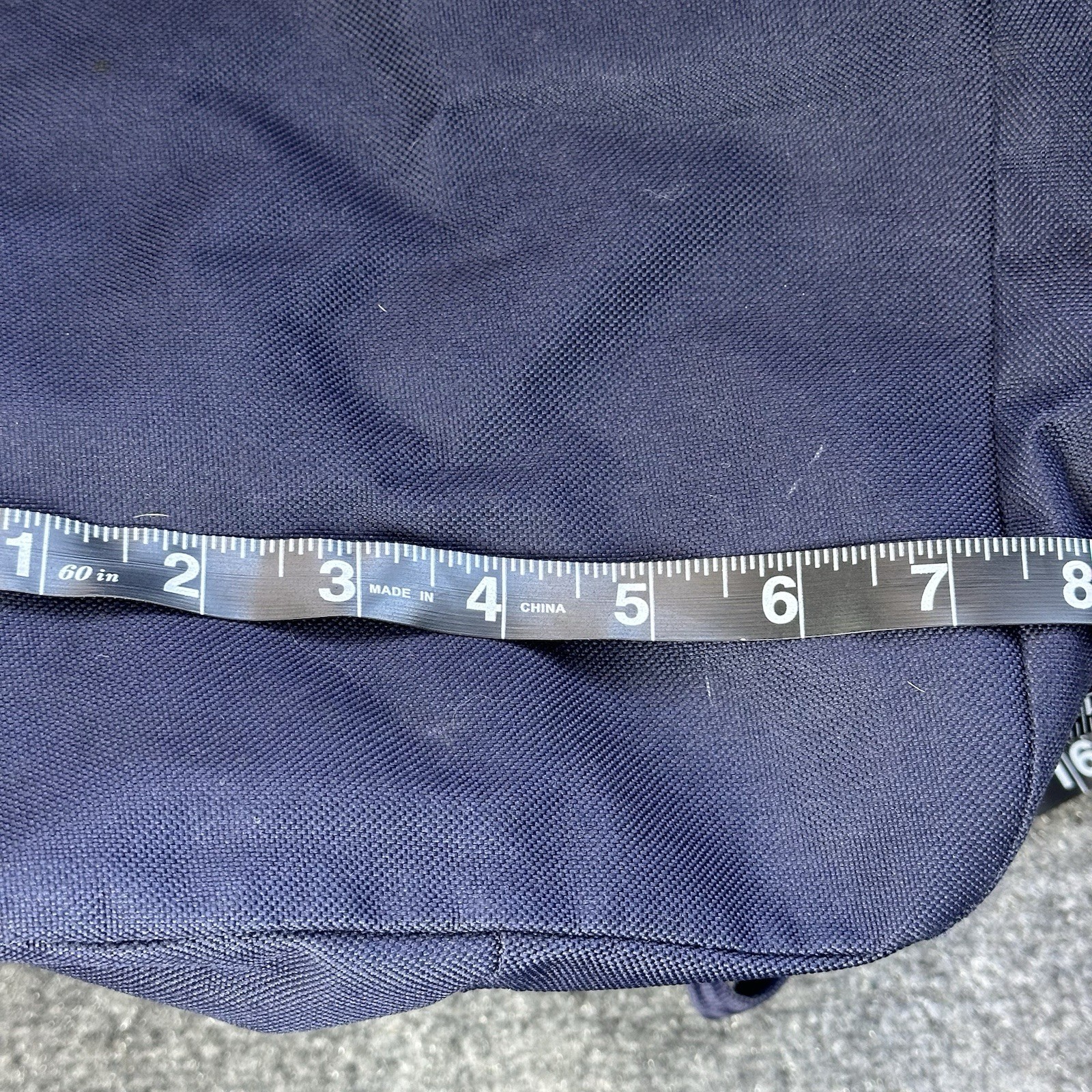 Vintage Tommy Hilfiger Medium Gym Duffle Bag 20”x12”x 7.5” Blue Leather Straps