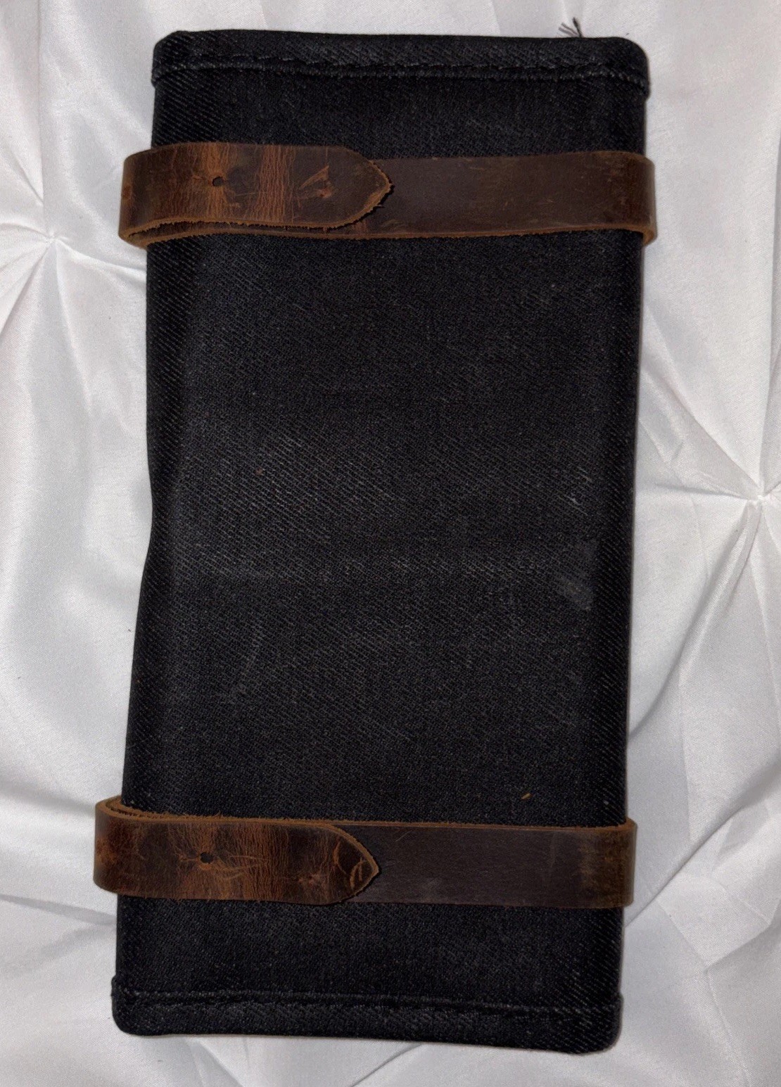 American Crew Toiletry Bag Shaving Kit Travel Case Distressed