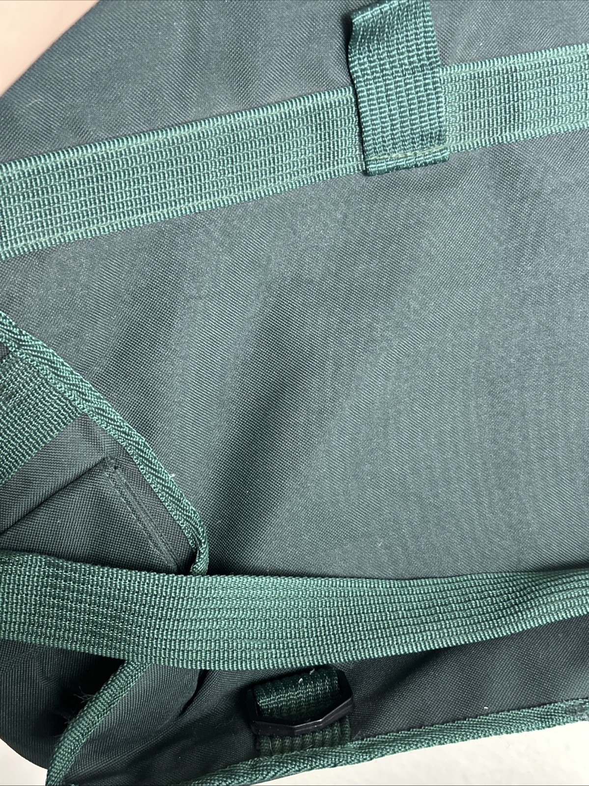 Vintage Perrier Sparkling Water Crossbody Messenger Bag Green 17x12x6