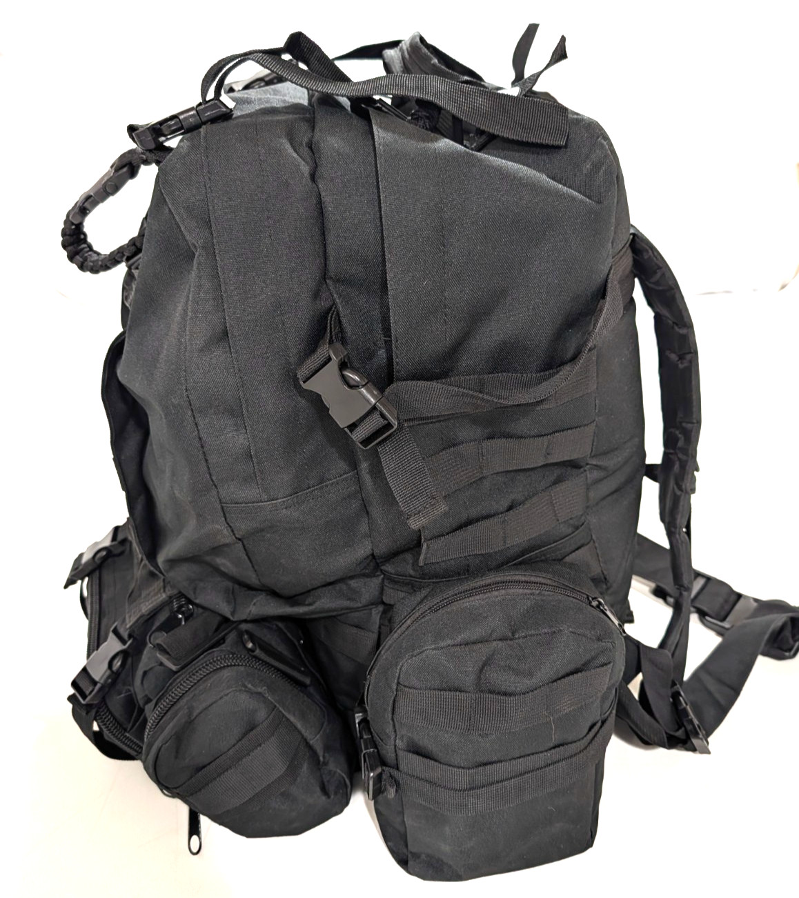 Large Bug Out Tactical Gear Bag Backpack Waist Belt Carry-on Removable Pouches