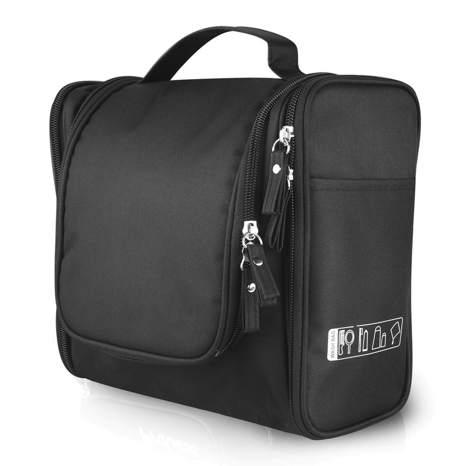 Premium Men’s Water–Resistant Washbag Organiser | Toilet Vanity Bag Mesh Pockets