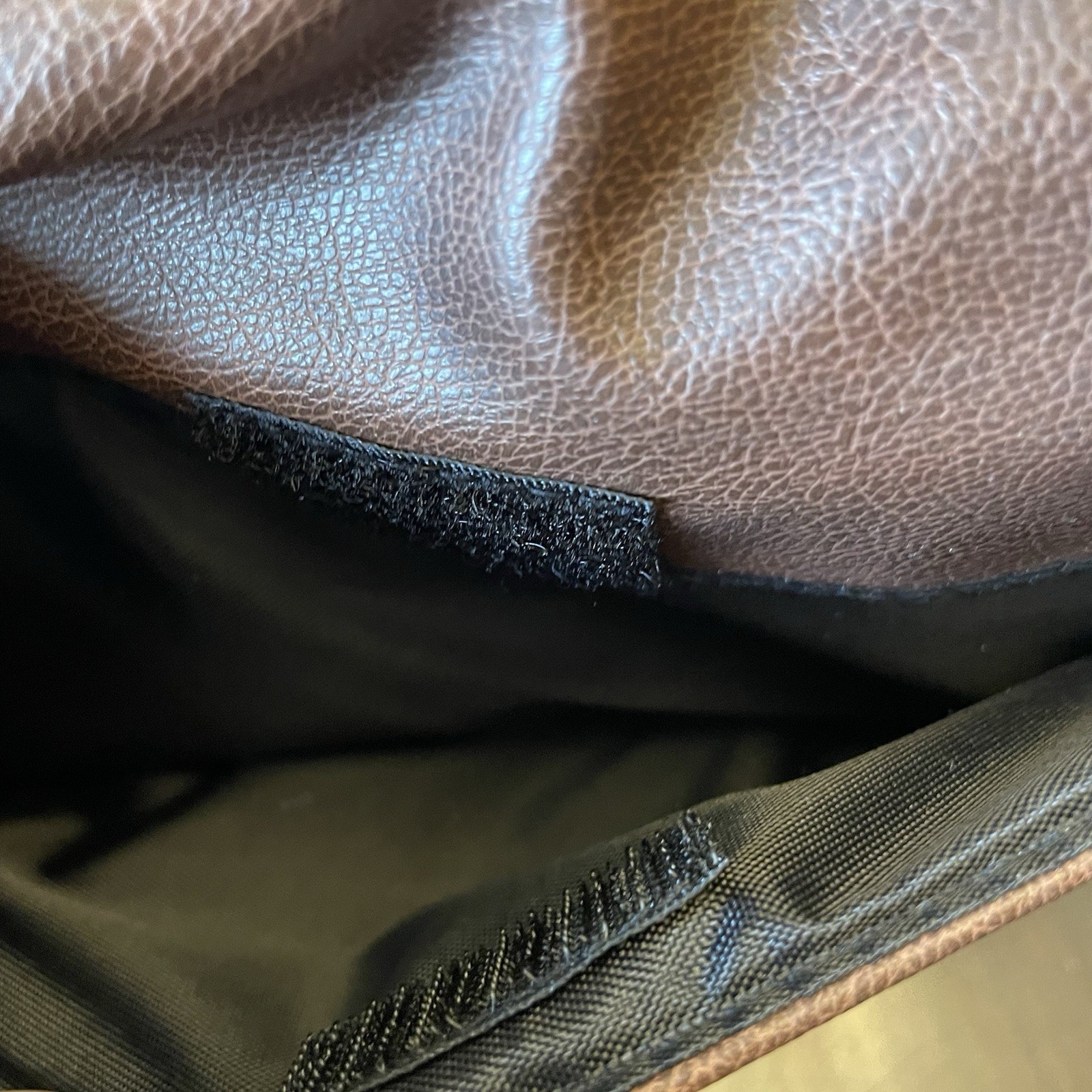 Levi Strauss Travel Kit Toiletry Bag Brown PU Leather Inner Pocket Front Pocket