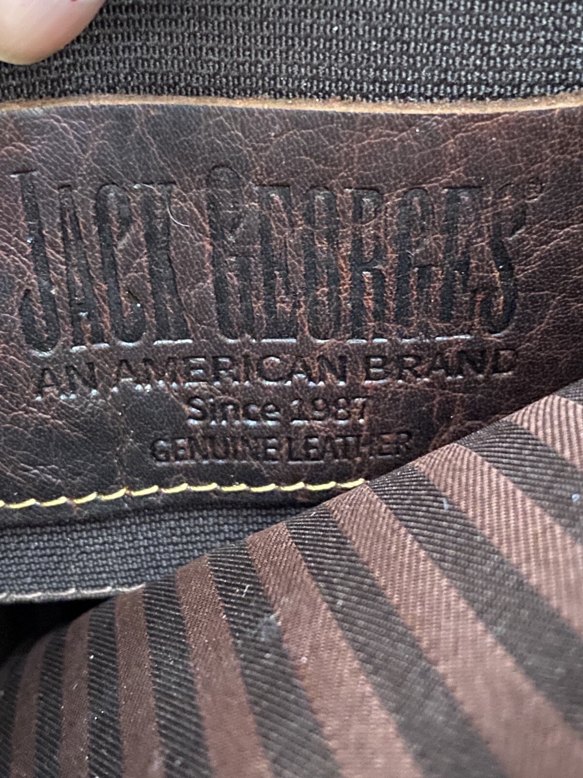 Jack Georges Voyager Brown Leather Backpack