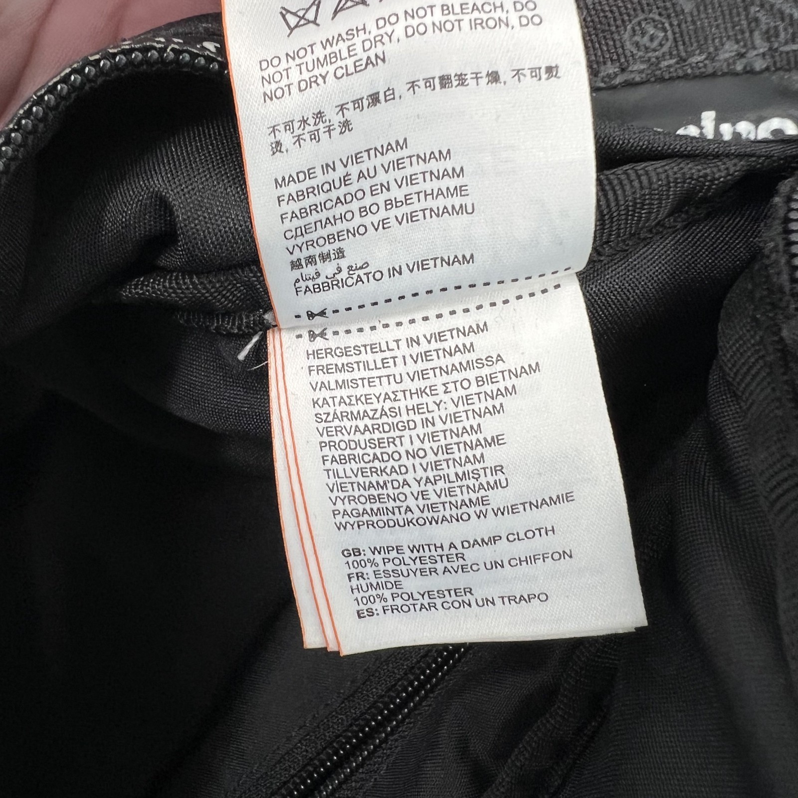 SUPERDRY International OS Black All Over Spellout Bum Belt Bag Fanny Pack Japan