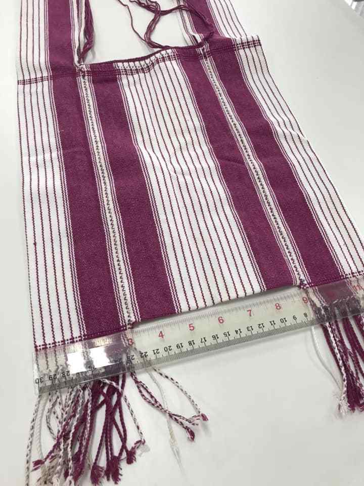 Thai hill tribes sling bag handmade from fabric cotton 100% shoulder strap