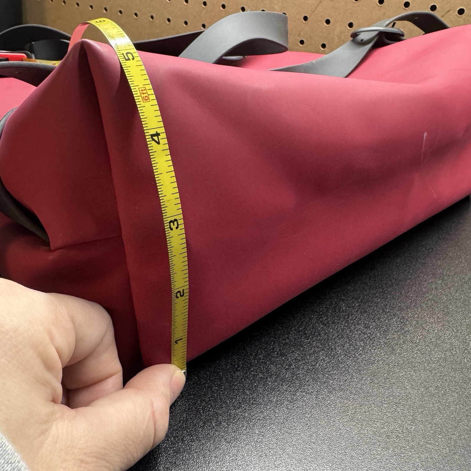 Rains Shift Convertible Backpack Waterproof Matte Red Work School Rucksack Bag