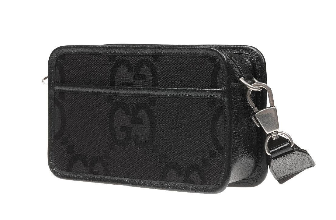 NEW GUCCI LUXURY BLACK JUMBO G CAMERA CROSSBODY SHOULDER BAG
