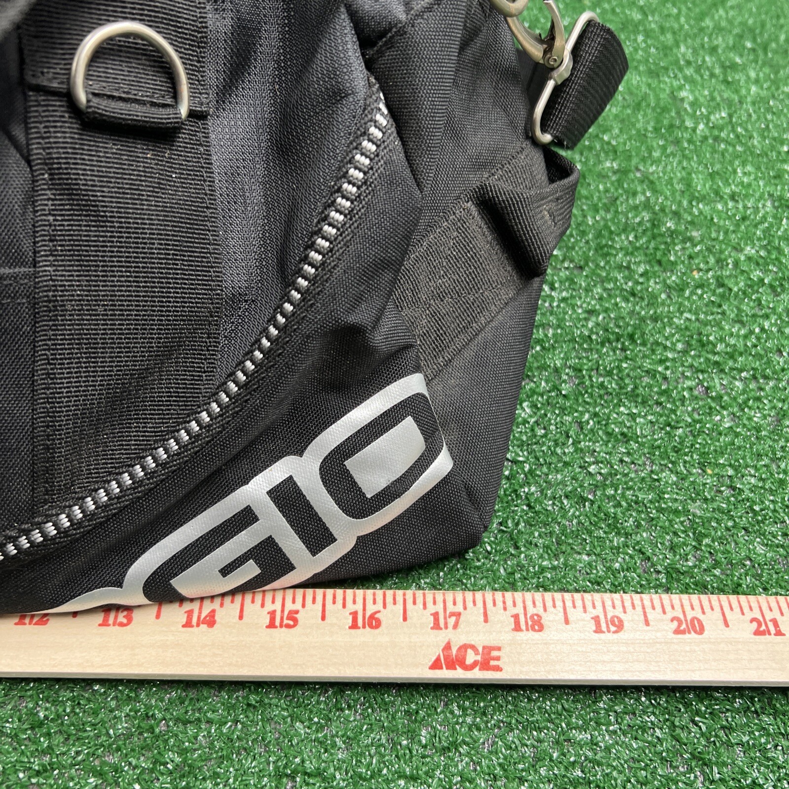 Ogio Half Dome Duffle Gym Bag Honeywell Logo Black With Audio Pocket NWT