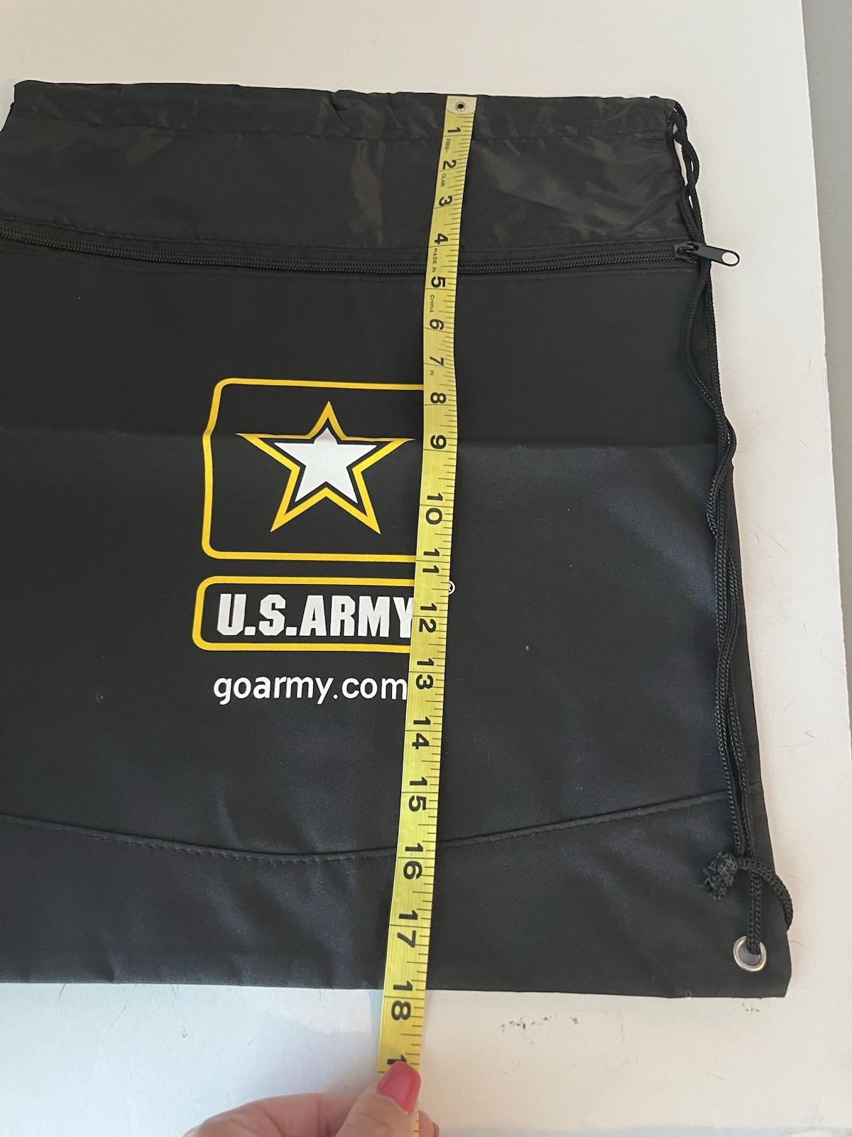 Go Army Drawstring Backpack Bag and Keychain NEW Fast Shipping!