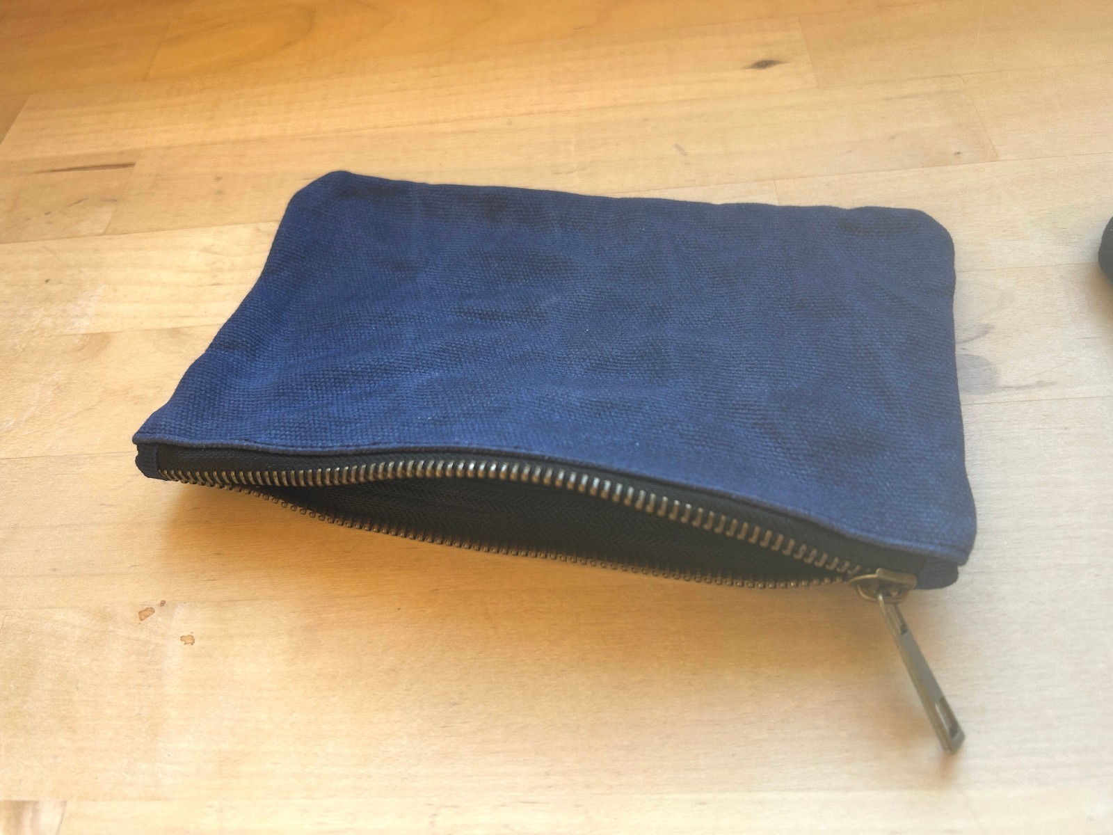 Fabric Canvas Pouches with Zipper Black, Blue- 12″x8″ (Qty 2) – 7″x4″ (Qty 2)