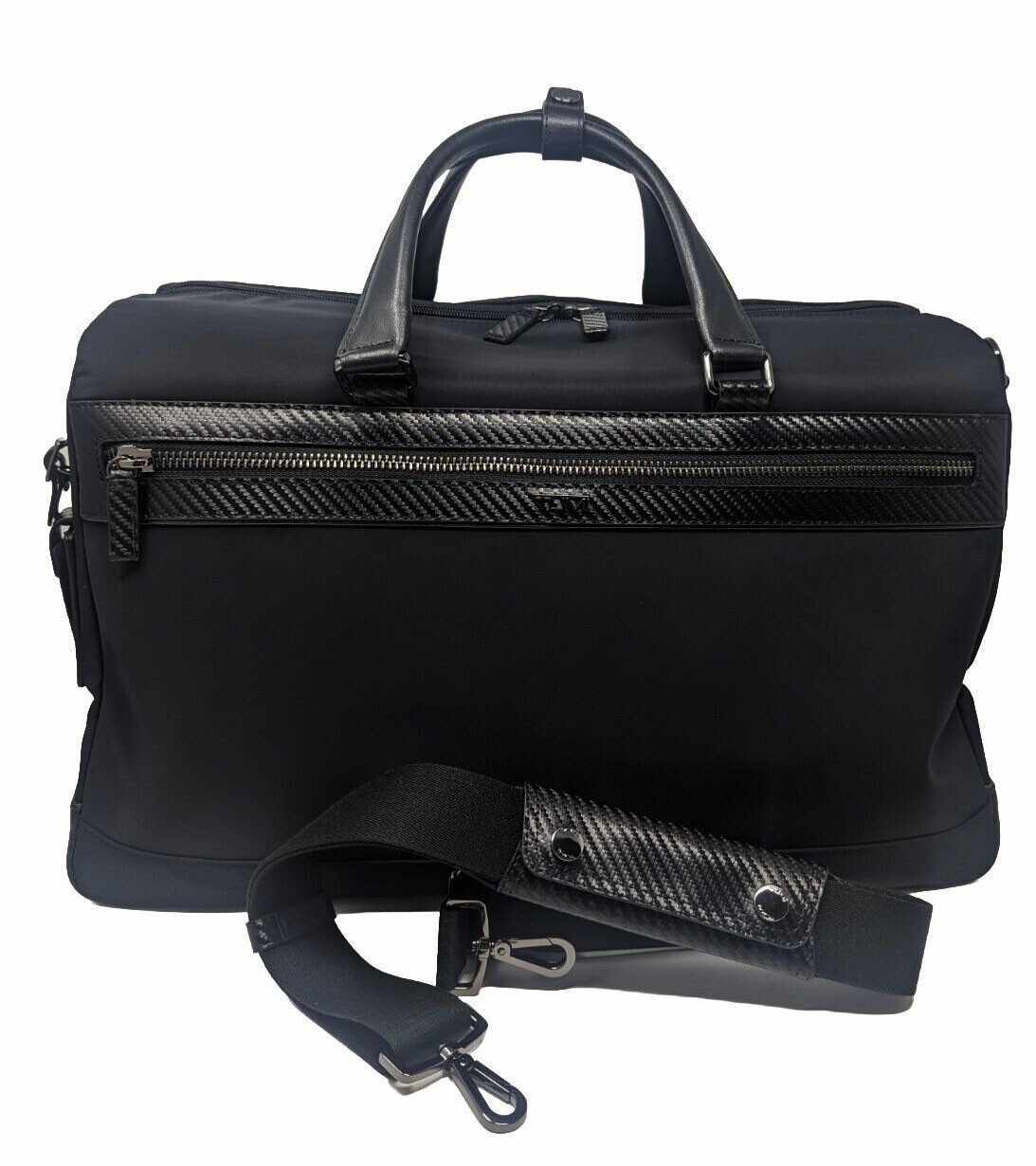 New TUMI Newbury Duffel black carbon fiber travel bag carry-on luggage Monroe