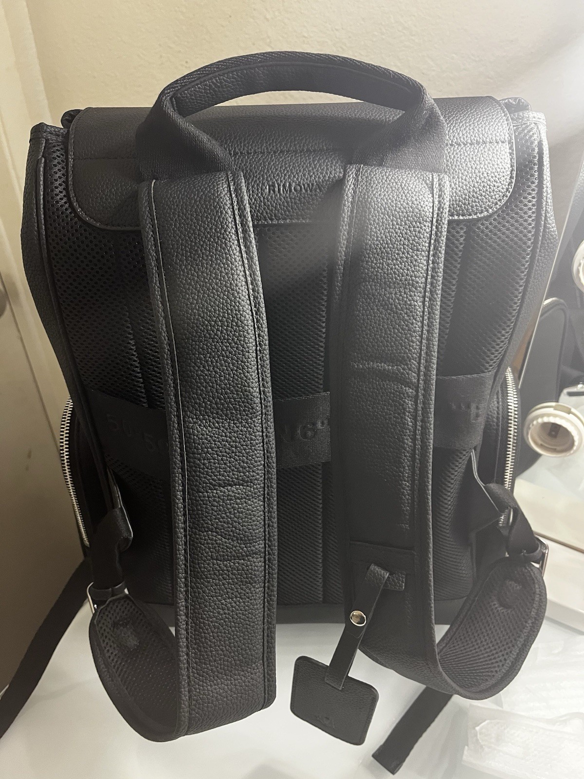 Rimowa Never Still Backpack Large Black Leather Flap Rucksack Designer Travel