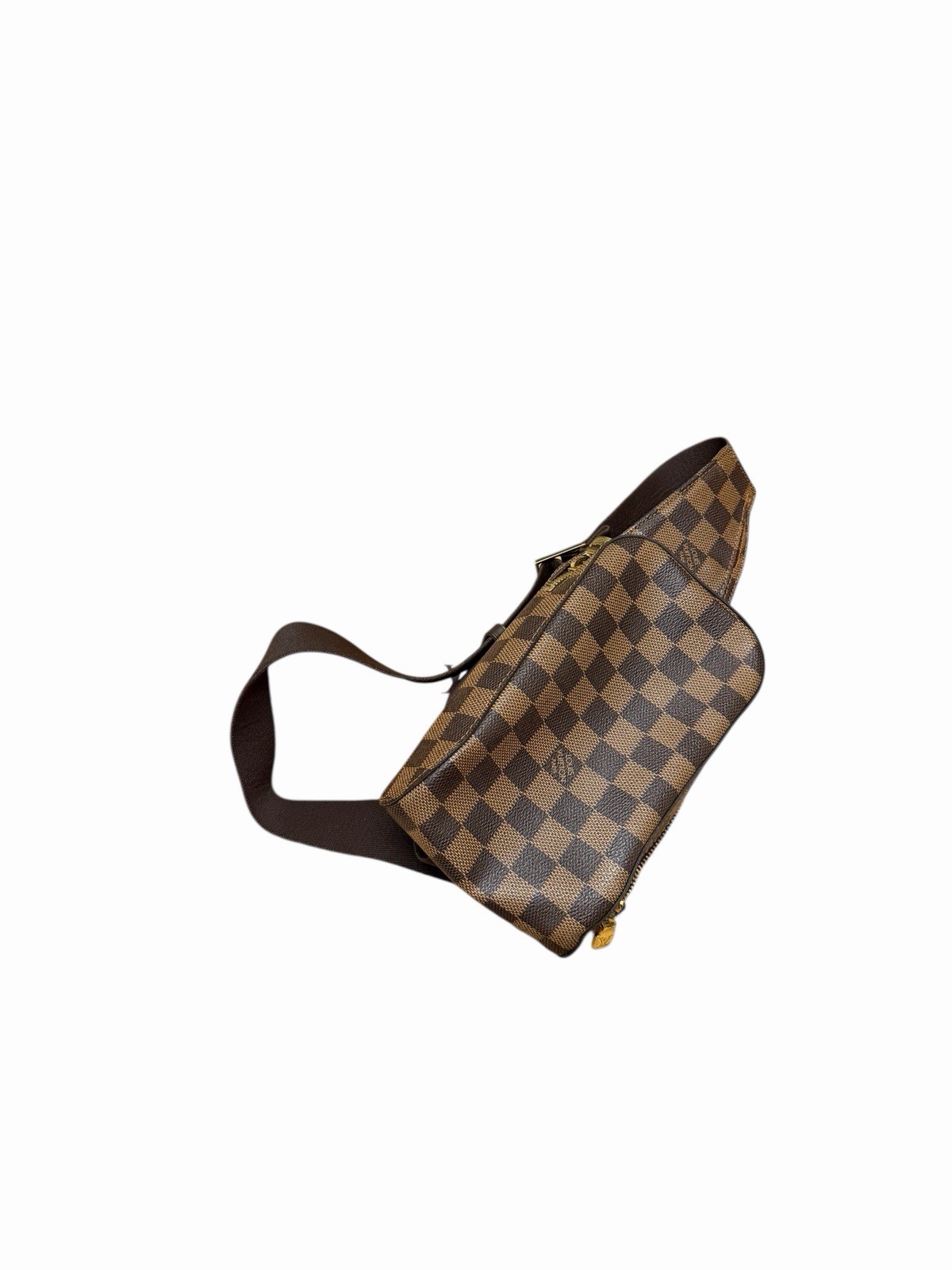 LOUIS VUITTON Damier Ebene Geronimos Shoulder Bag Authentic w Dustbag