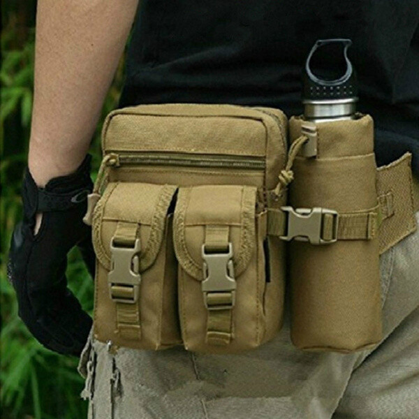 Tactical Waist Fanny Pack Utility Pouch Military Pocket Holder Water Bottle Bag