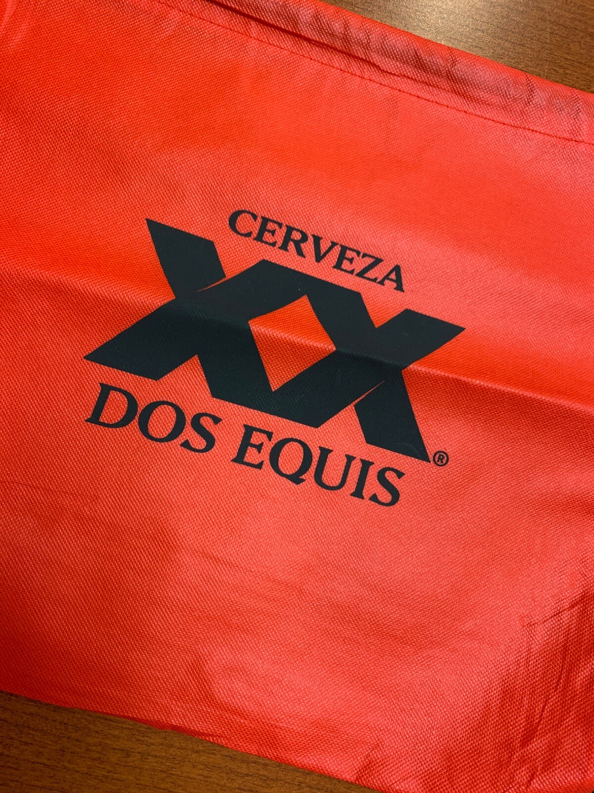 Cerveza Dos Equis XX Red Black String Drawstring Back Pack Cinch Sack Tote Bag!!