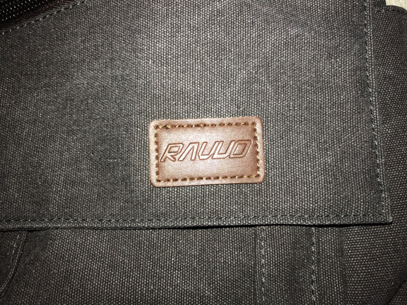 Ravuo Messenger Bag – Water Resistant – Canvas Satchel 15.6 17 Inch Laptop NWOT