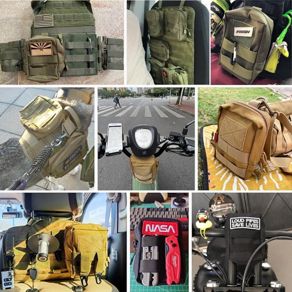 Outdoor Multi-Functional Tactical Waist Bags 3 Pocket Design Camping HikingCrowd