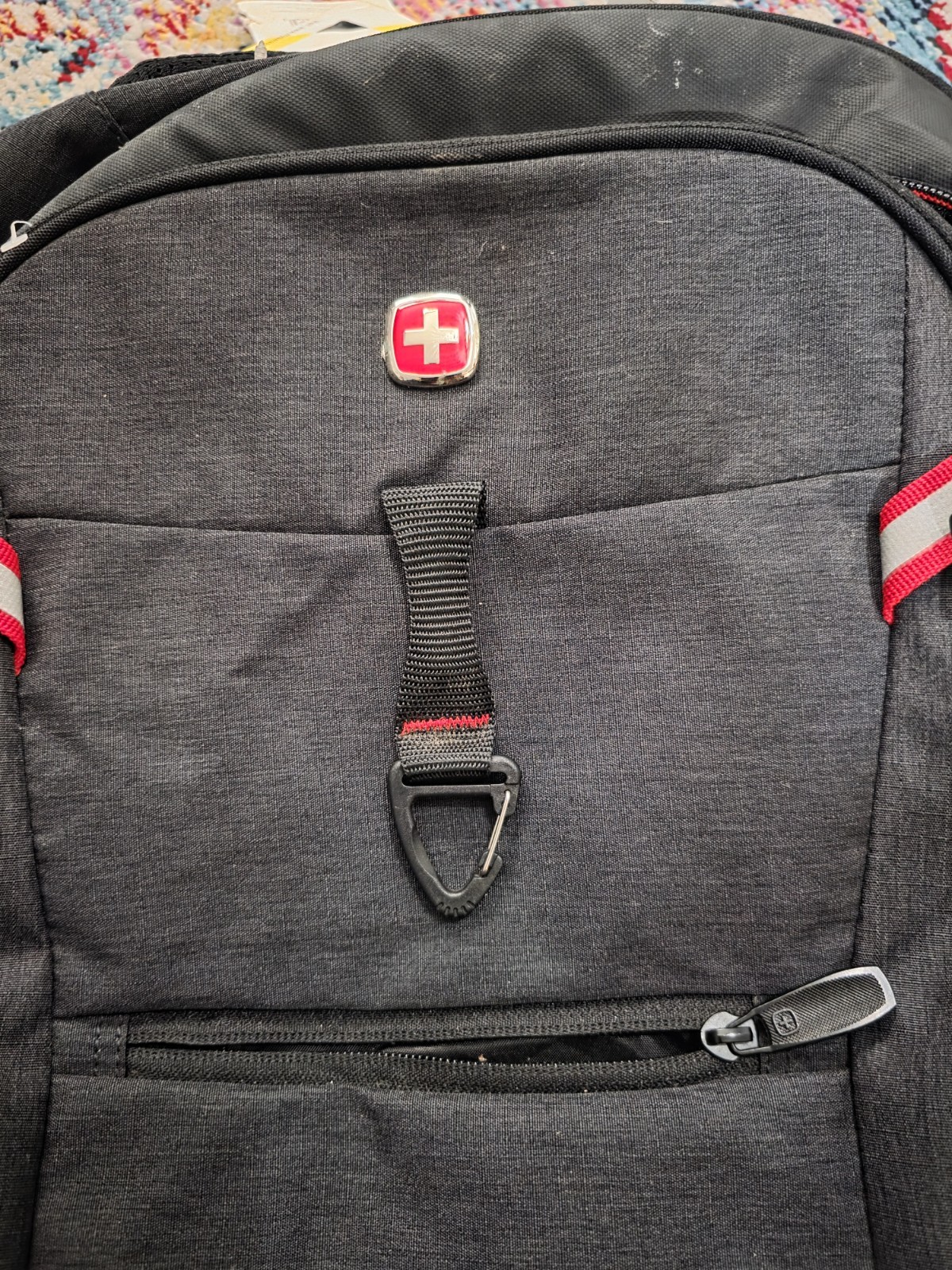 SwissGear 20″ Laptop Backpack Gray Black Travel School Book Bag NWT