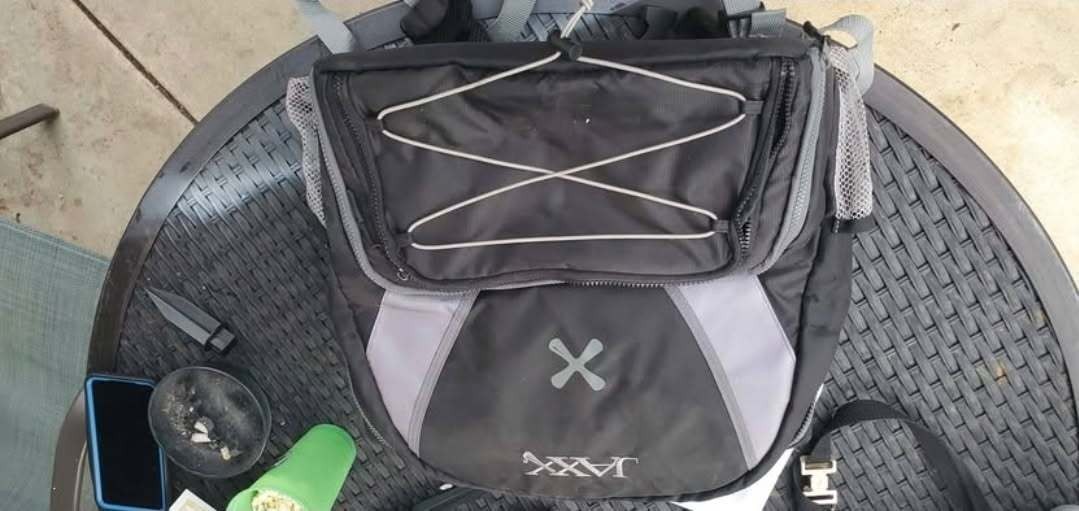 Men’s Black/Gray Crossbody Bag Medium Solid Zip, Adjustable Strap, Pockets