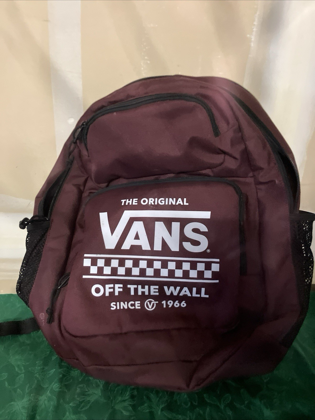 Vans Holden Backpack Port Royale Full Size 19” Bag Maroon Burgundy