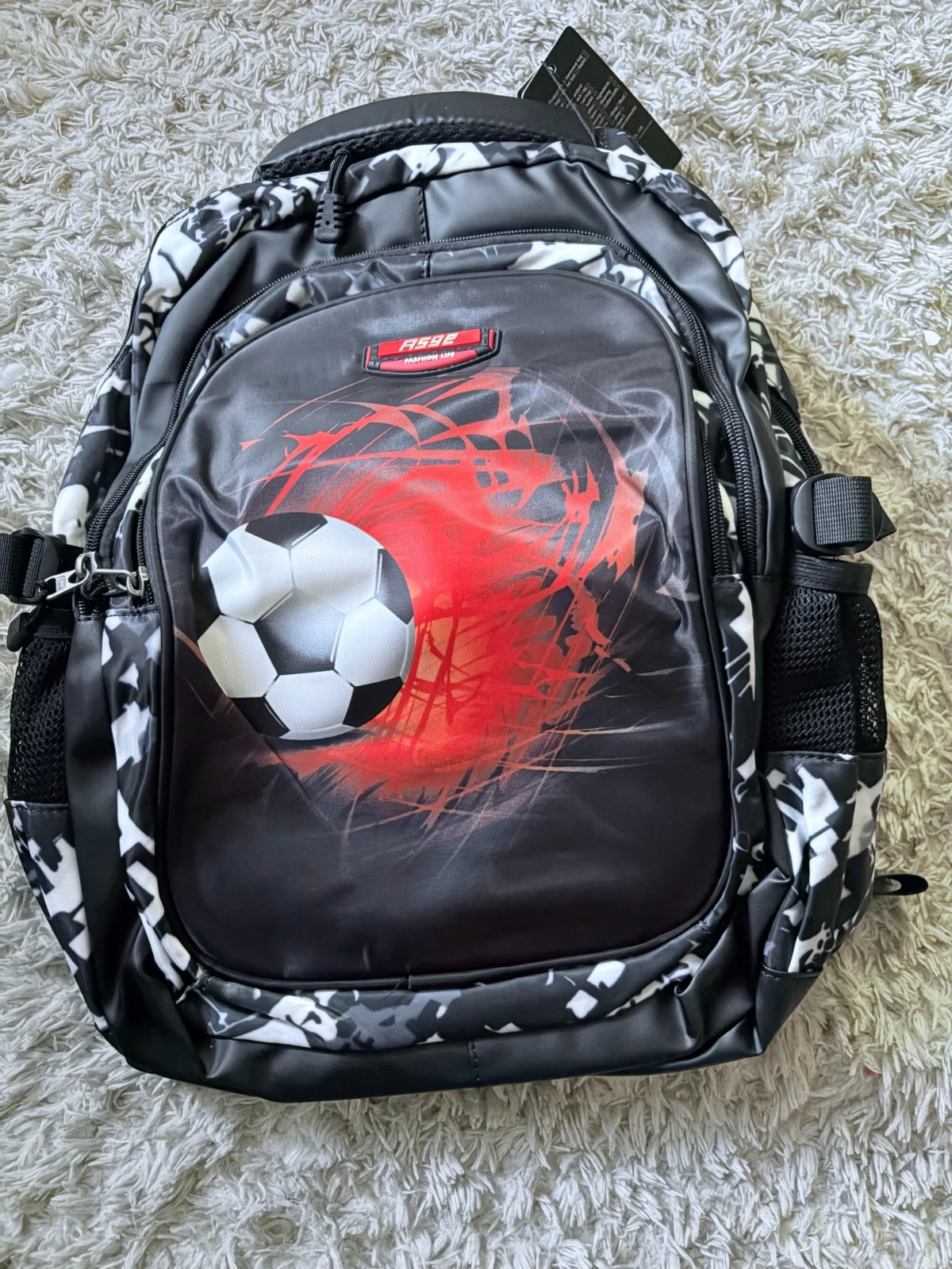 ASGE FASHION WATERPROOF SOCCER BACKPACK FOR SCHOOL , WORK AND TRAVEL