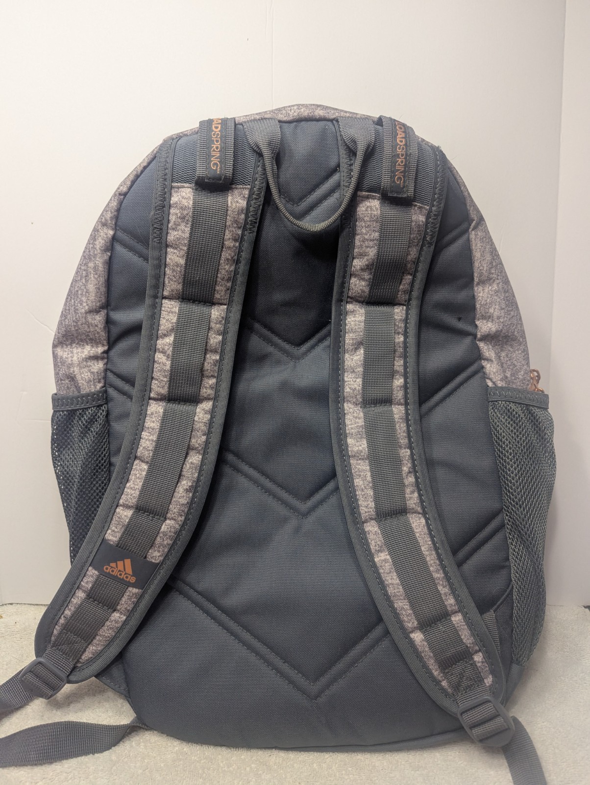 Adidas Backpack Light Blue And Gray(Has A Little Bit Of Green Marker See Photos)