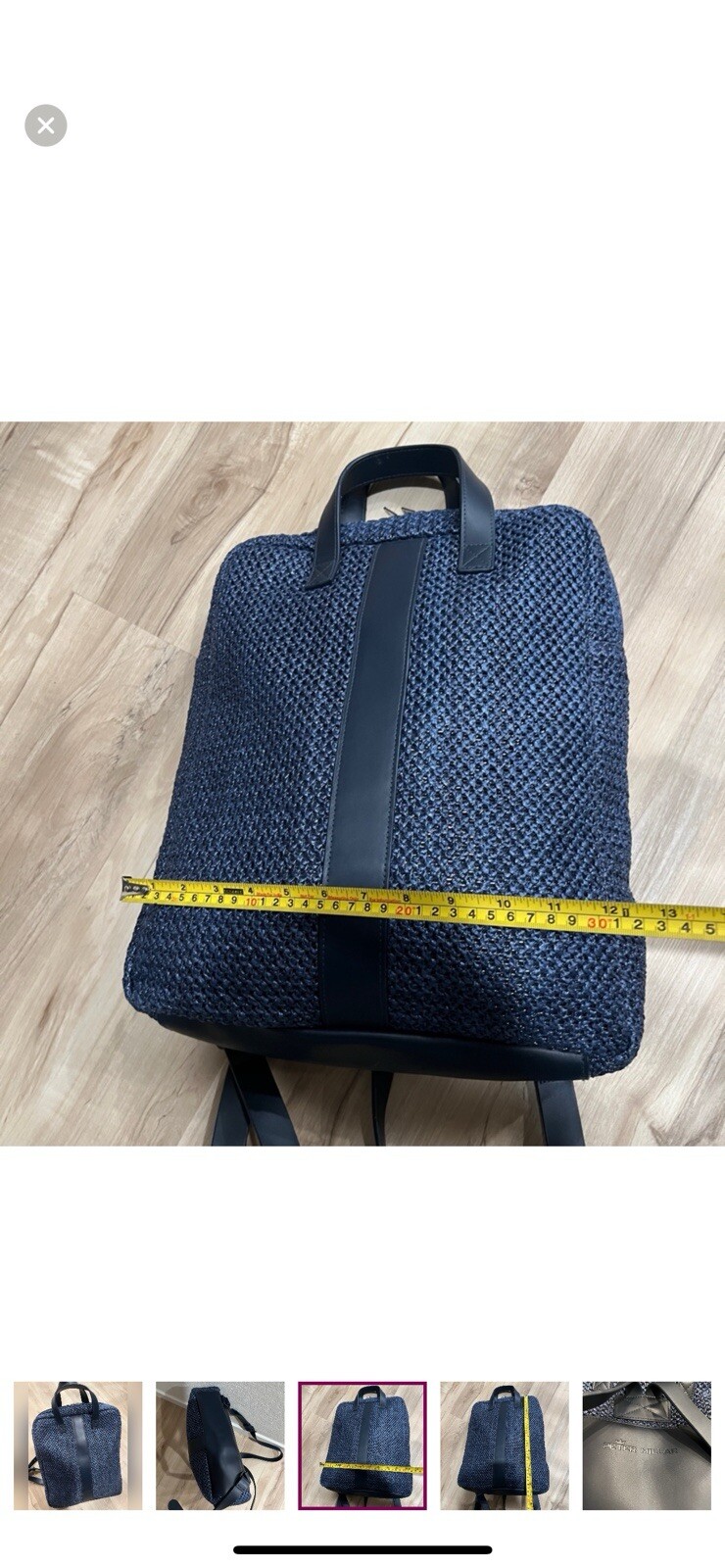 Peter Millar Womenswear Leather LaptopGolf Backpack