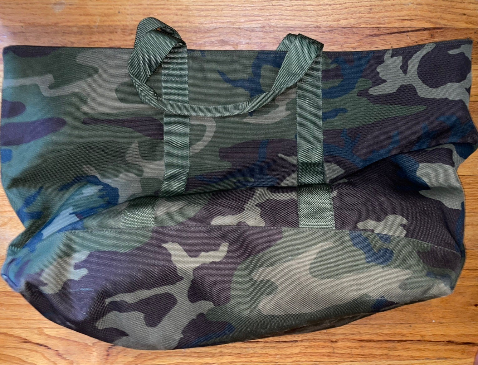 LLBean Camouflage Hunting XL Tote Bag Used 2018