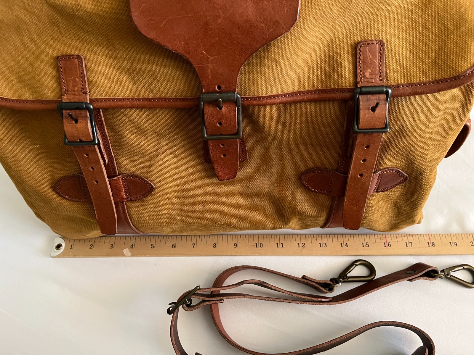 Vintage RRL Canvas/Leather Shoulder Bag