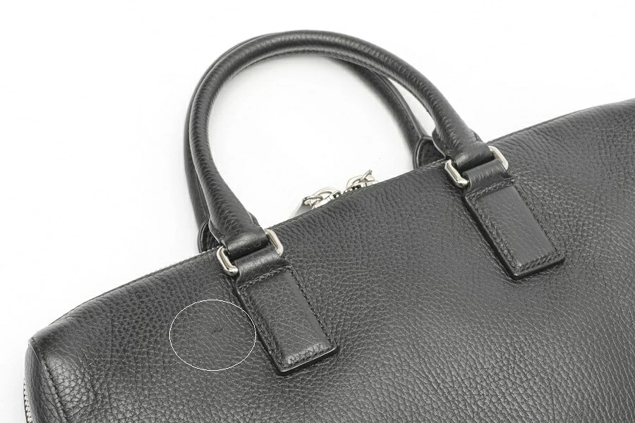 Gucci Briefcase Business Bag 387074 Leather Black
