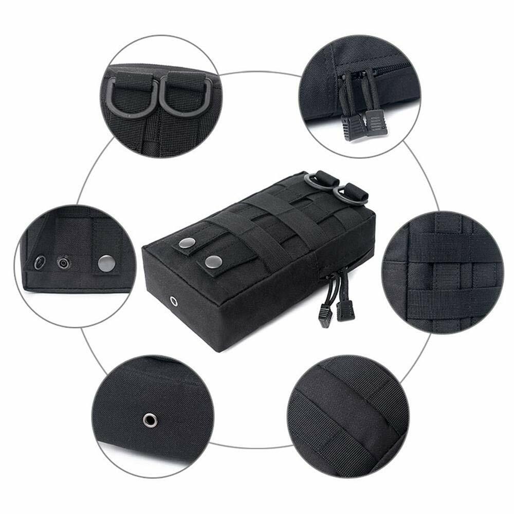 Tactical Molle Pouches Black Compact EDC Waist Bag Pack Gear Gadget Organizer US