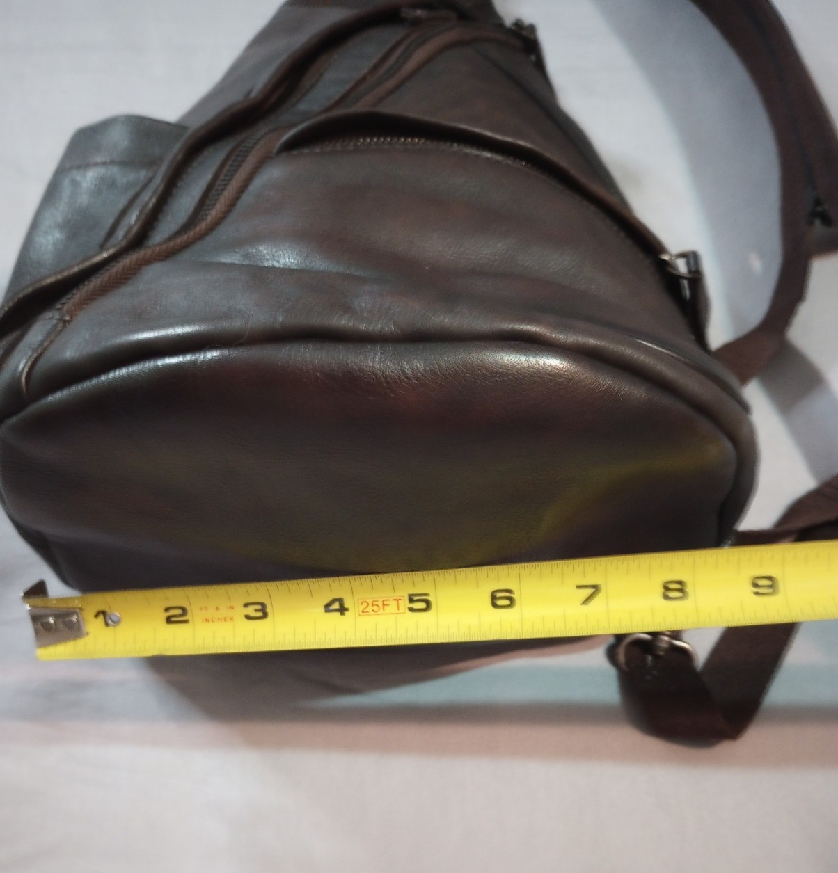 IVTG Genuine Leather Sling Bag Backpack Crossbody Chest Unisex