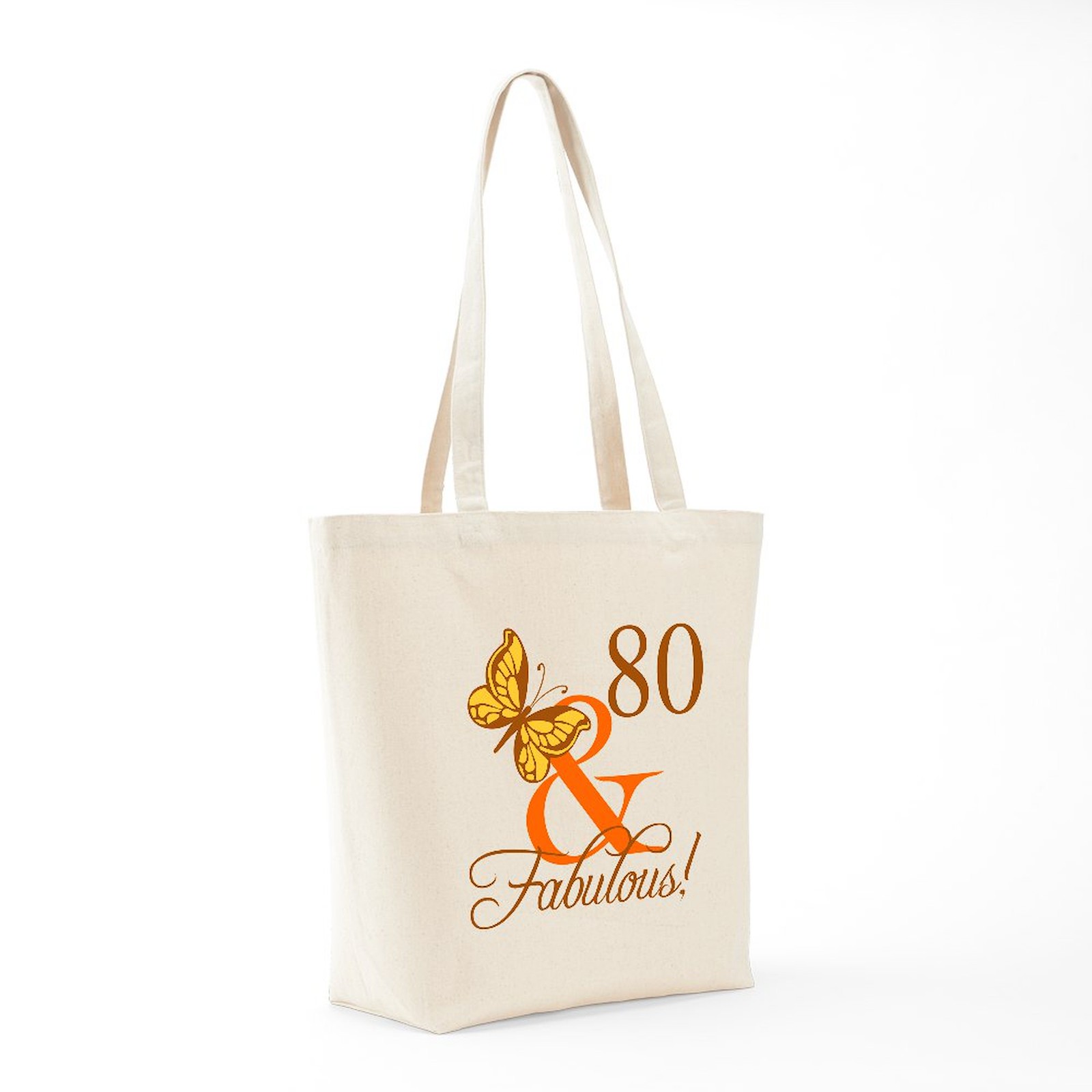 CafePress 80Th Birthday Butterfly Tote Bag (1419992412)