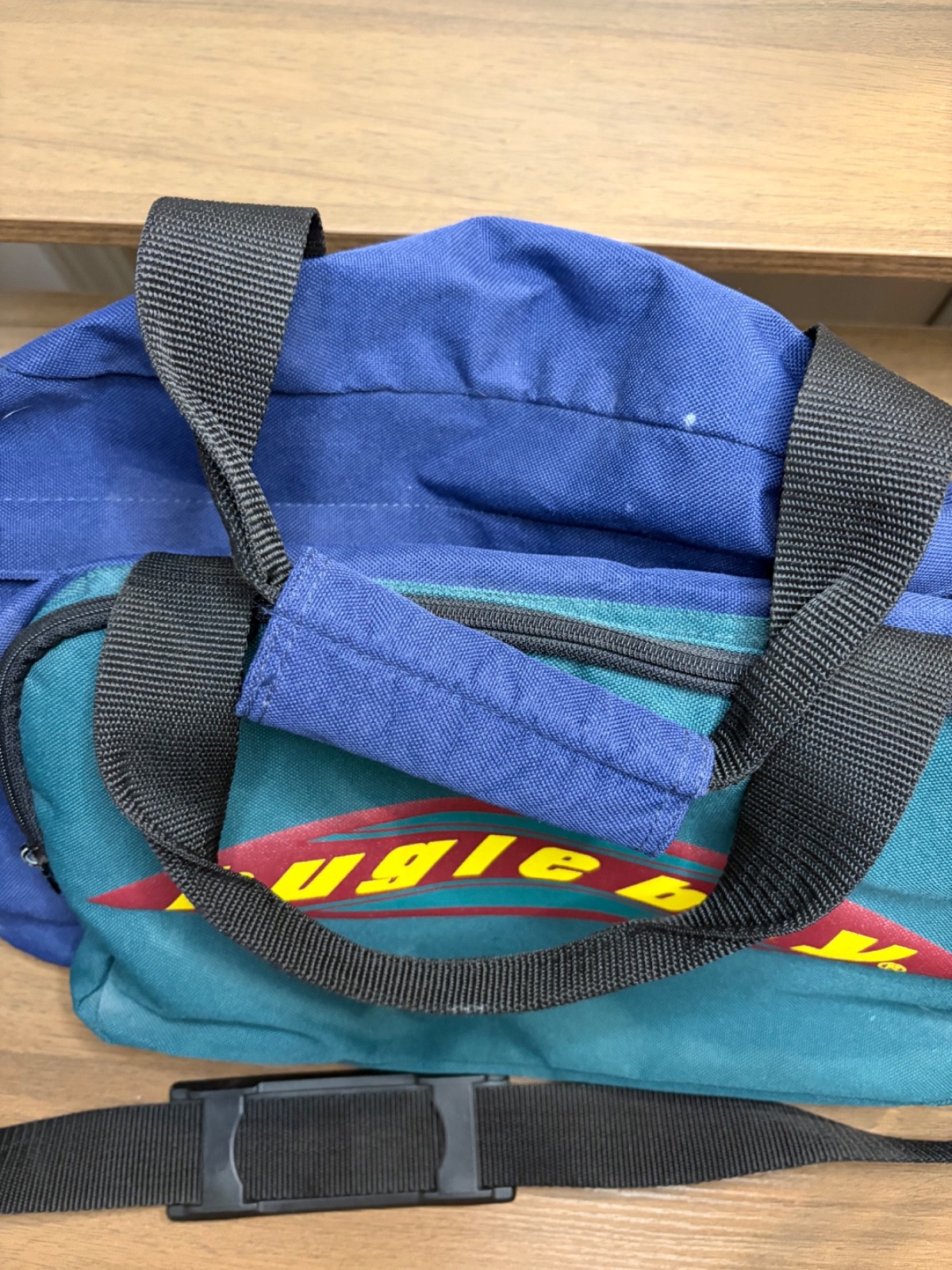 VTG Bugle Boy Logo Duffle Bag Multicolor Colorful 90s Gym Travel Great Condition