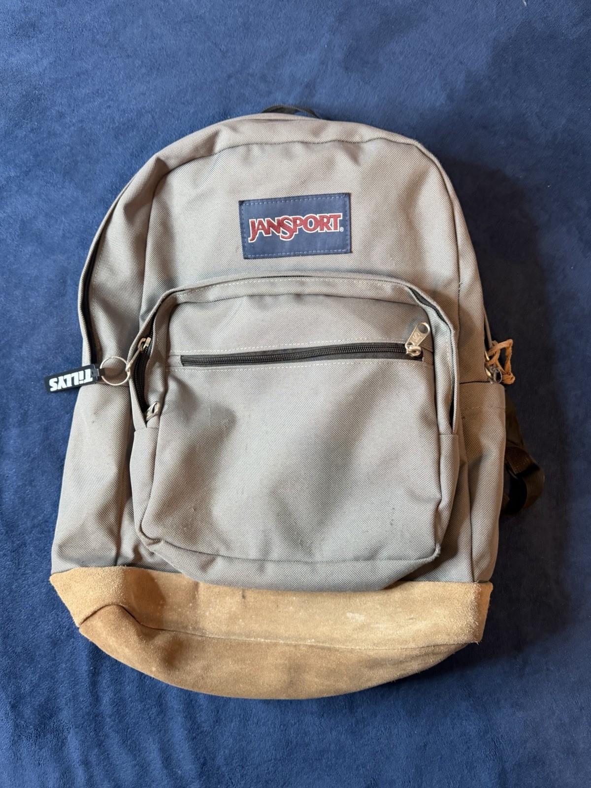 Jansport Right Pack Backpack Gray Suede Bottom (See Photos)