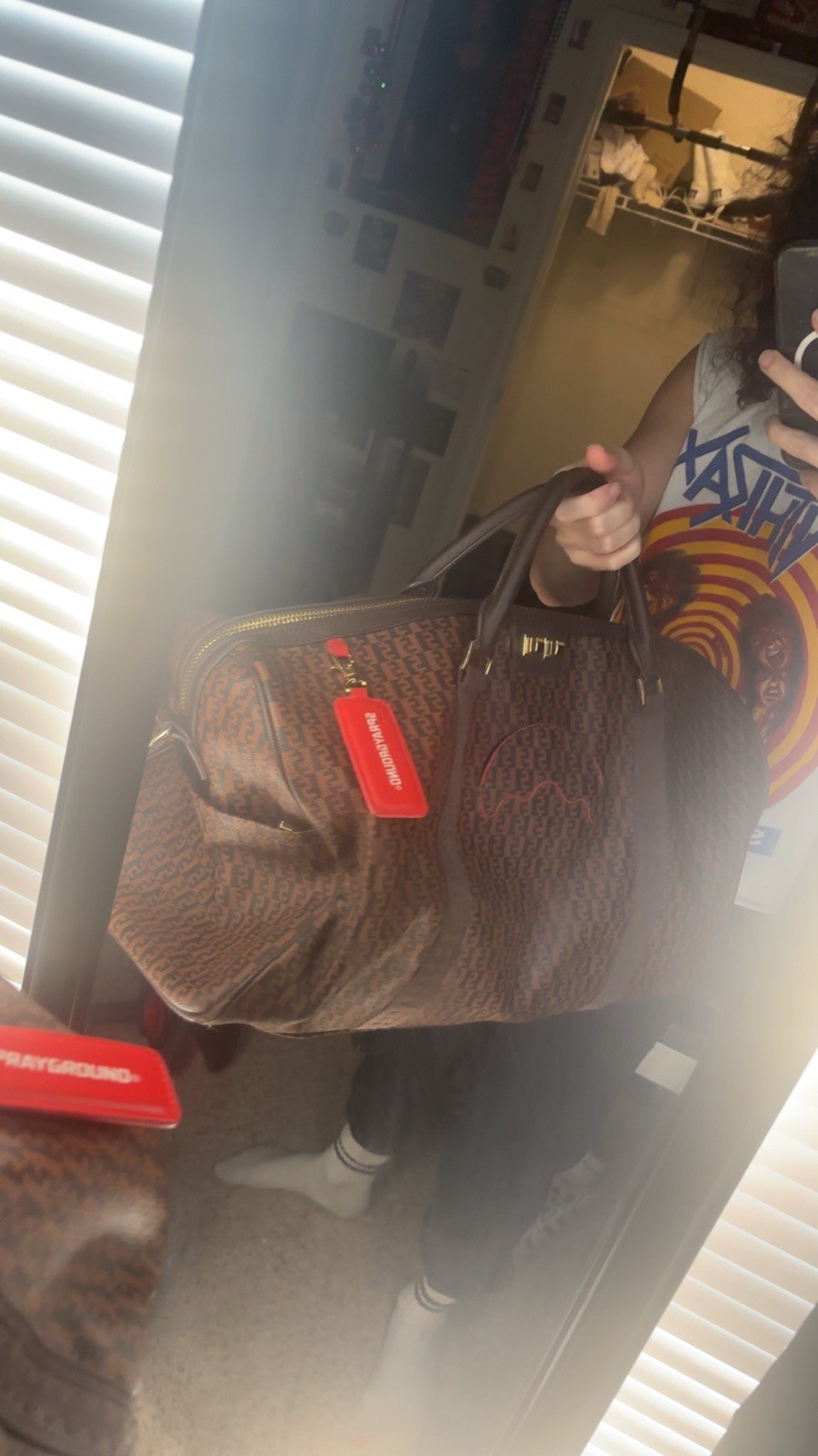 Sprayground Duffel Bag – Money Check Zippered