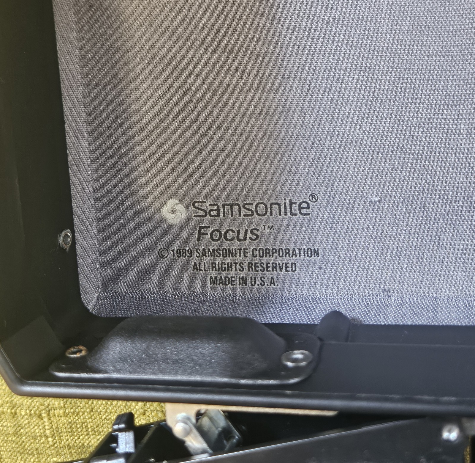 Vintage Samsonite Focus Hard Shell Briefcase Black USA Made 1989 VGC!