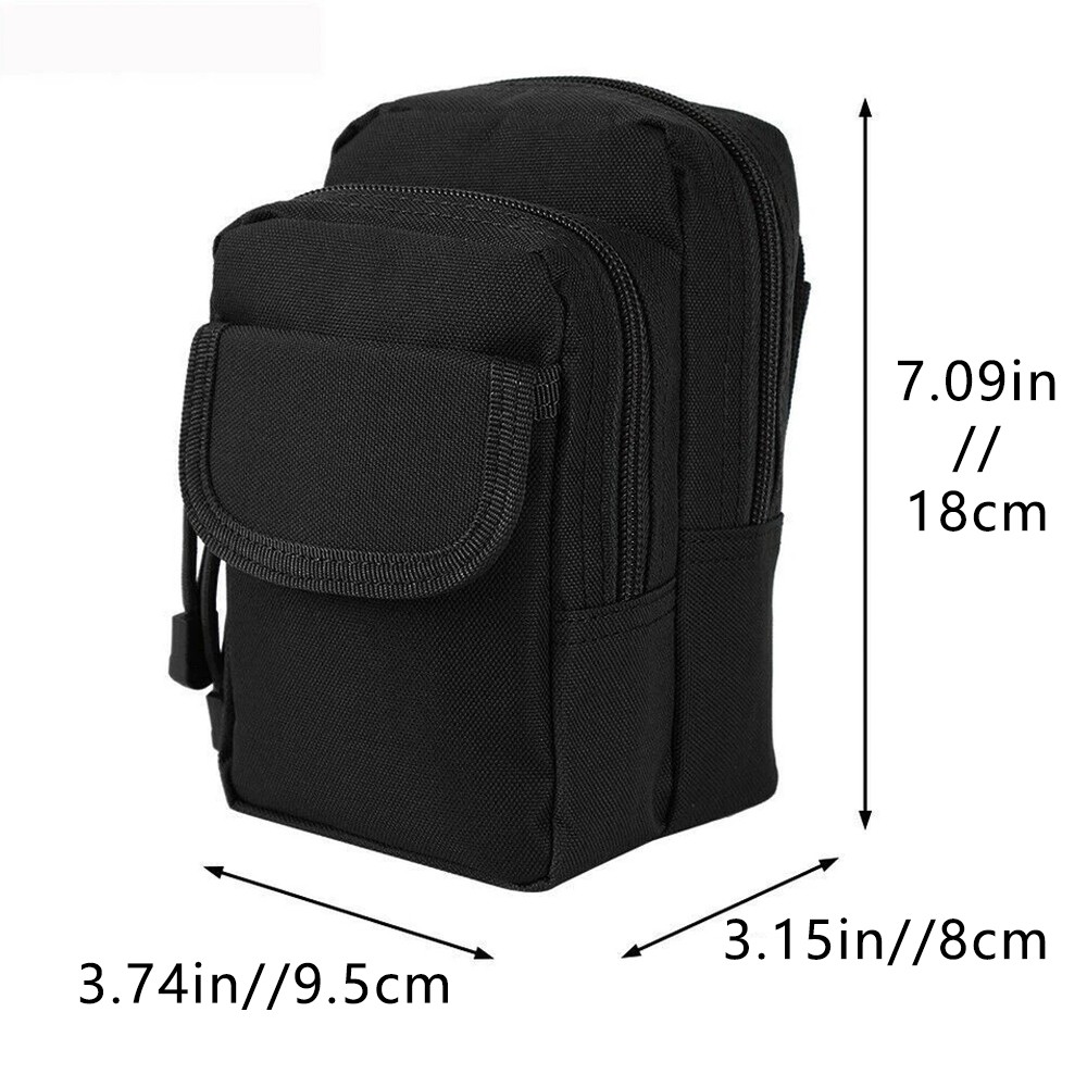 Outdoor Multi-Functional Tactical Waist Bags 3 Pocket Design Camping HikingCrowd