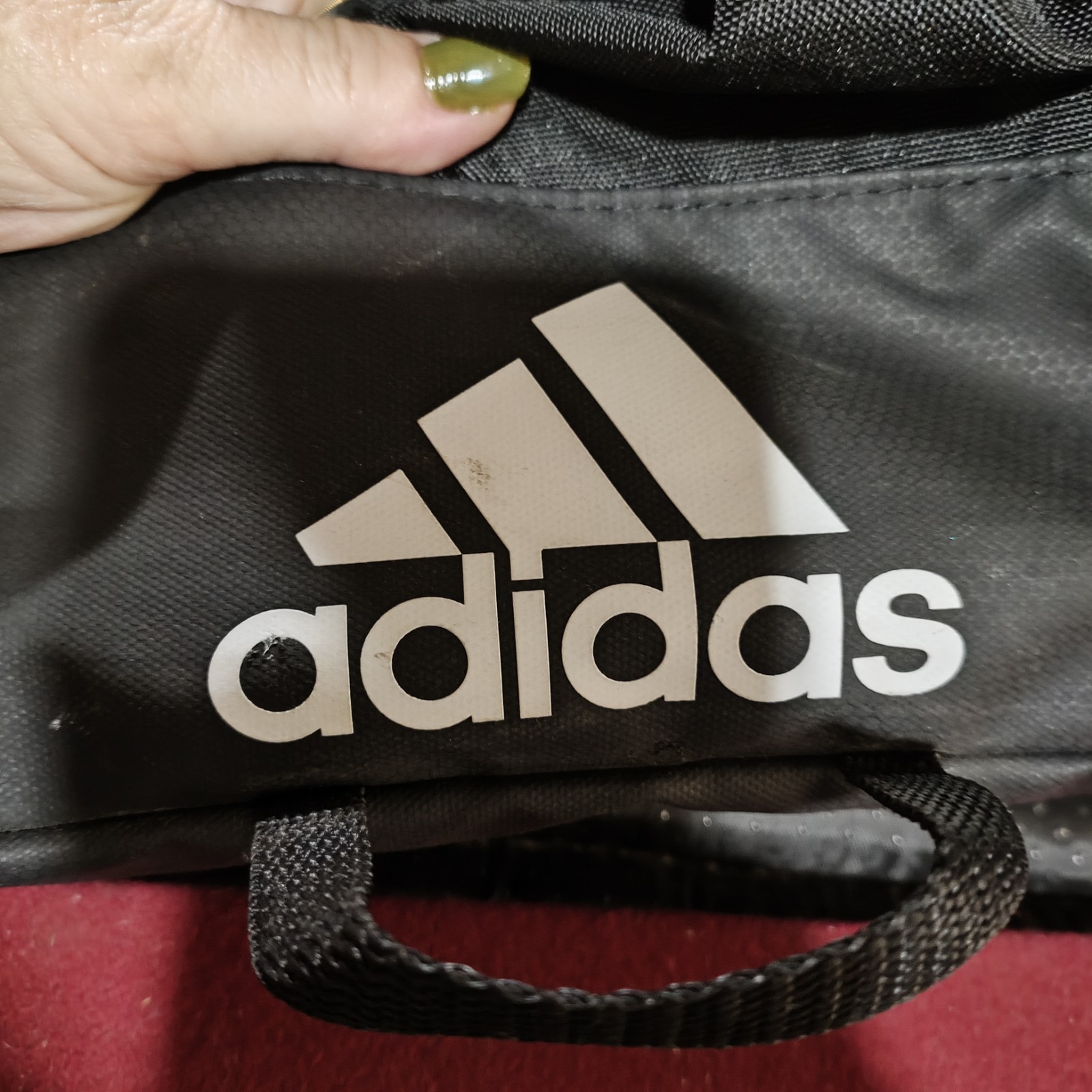 Adidas Black Defender IV Medium Deep Duffel Bag Athletic, Sports inside pocket
