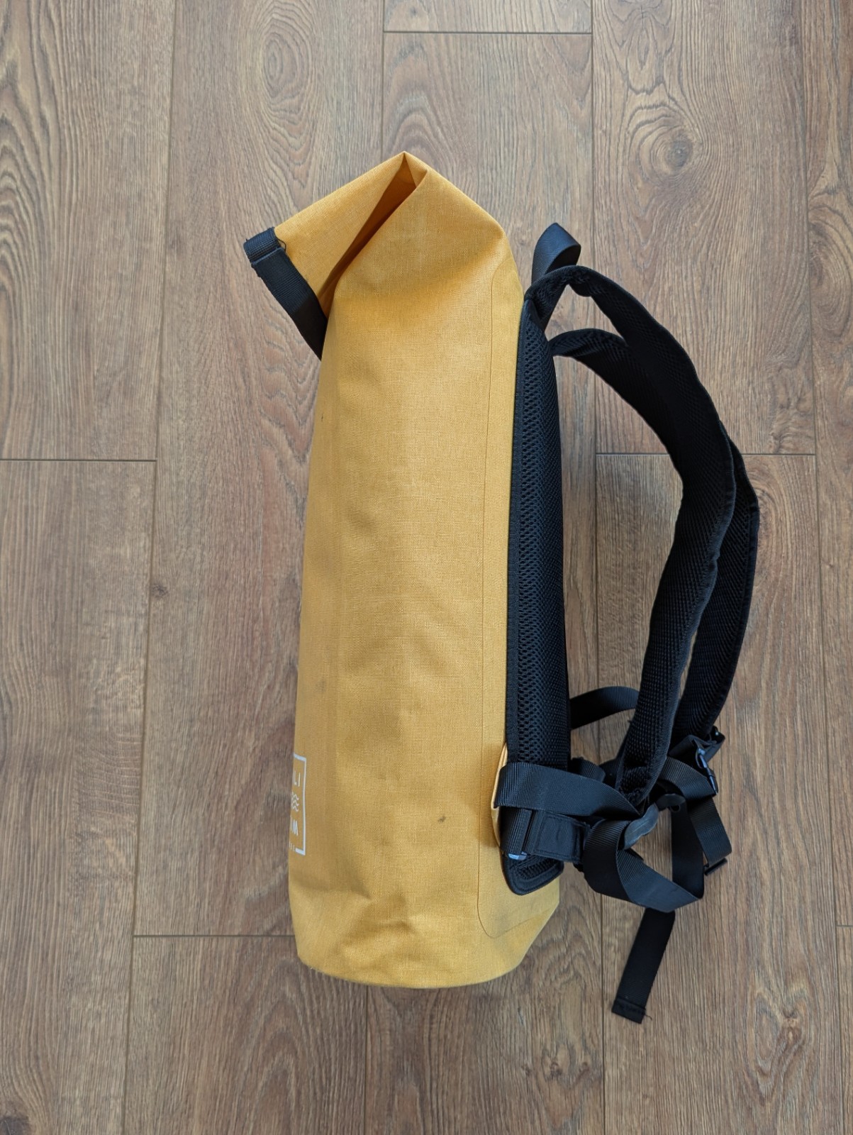 Wili Wili Tree Roll Top Backpack Light Sunset Yellow 20L 100% Recycled Pet