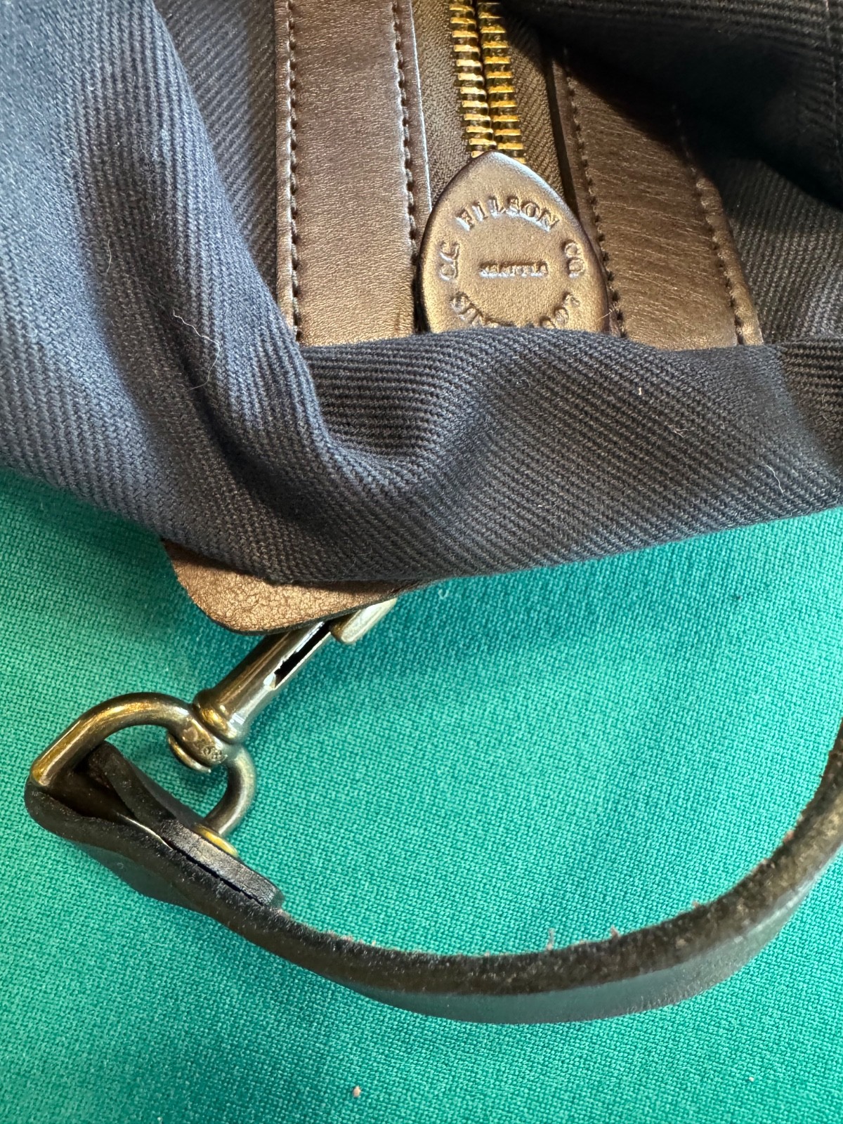 Filson Rugged Twill Small Navy Duffle Bag 11070220 MADE IN USA NWOT