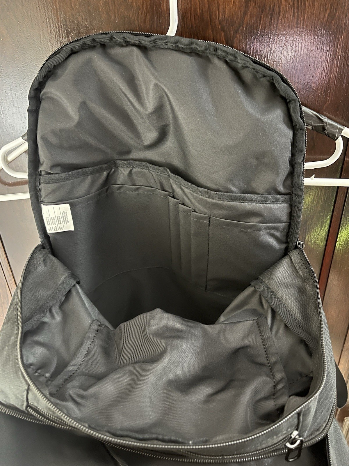 Nike Black Backpack 6 Pocket 18x15x6 RN#56323 CA#05553 School Sports Gym