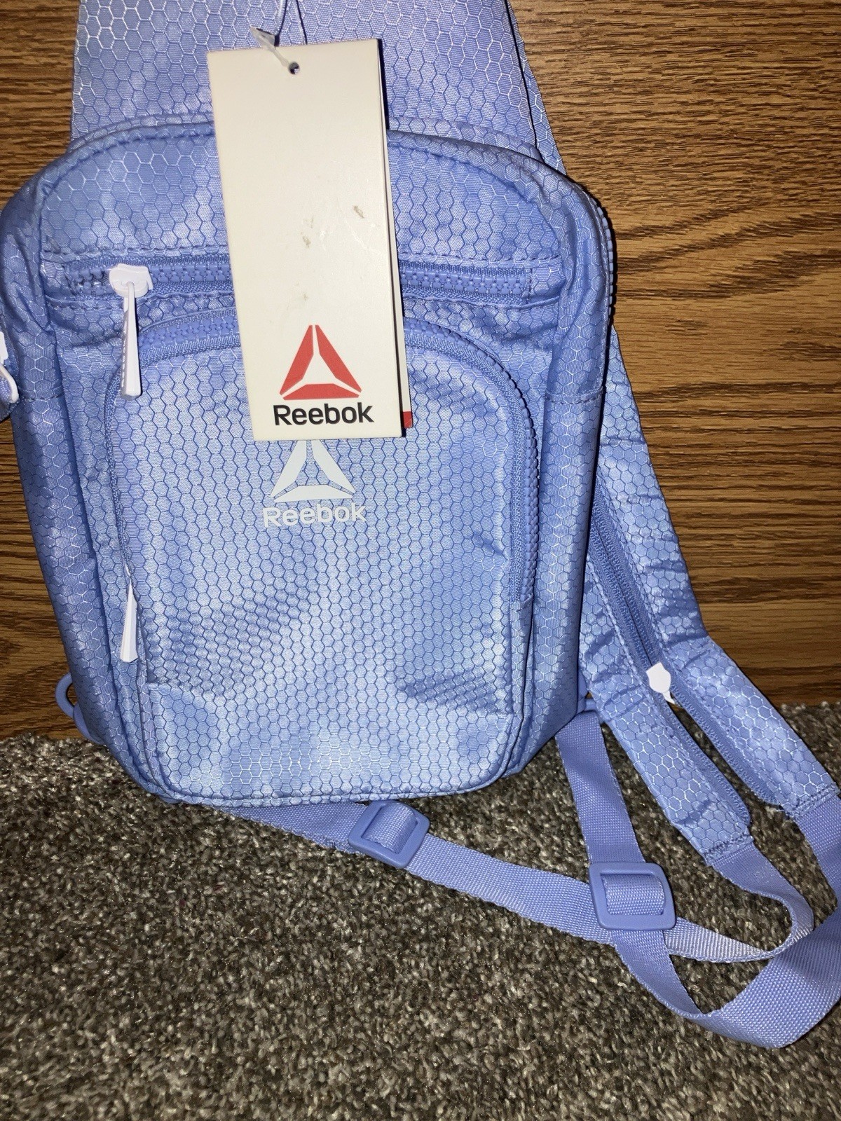 Reebok Cosmos Crossbody Cornflower Blue Sling Bag 4.25” X 6.5” X 2.5” New