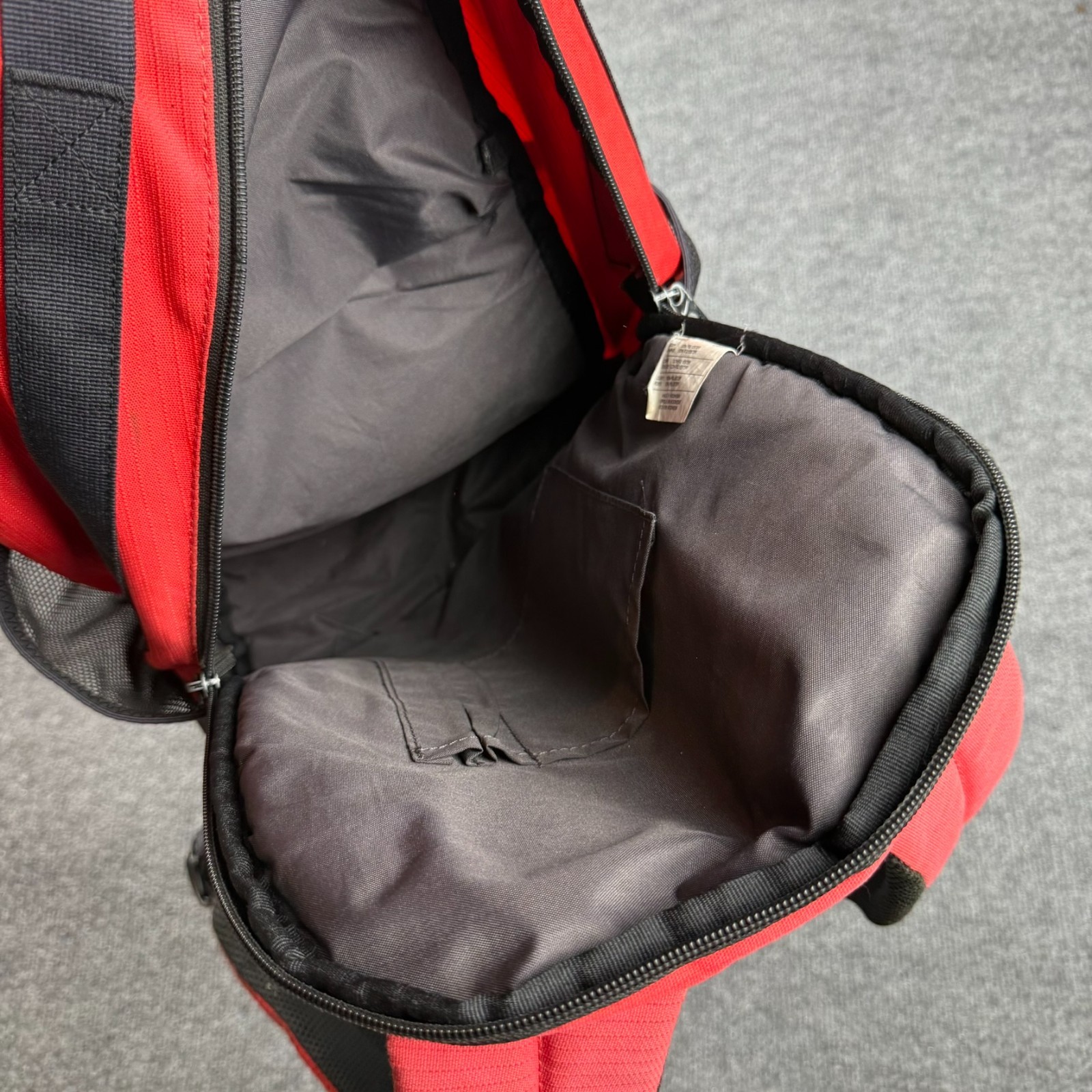 Nike Unisex Red & Black Athletic Backpack School Bag
