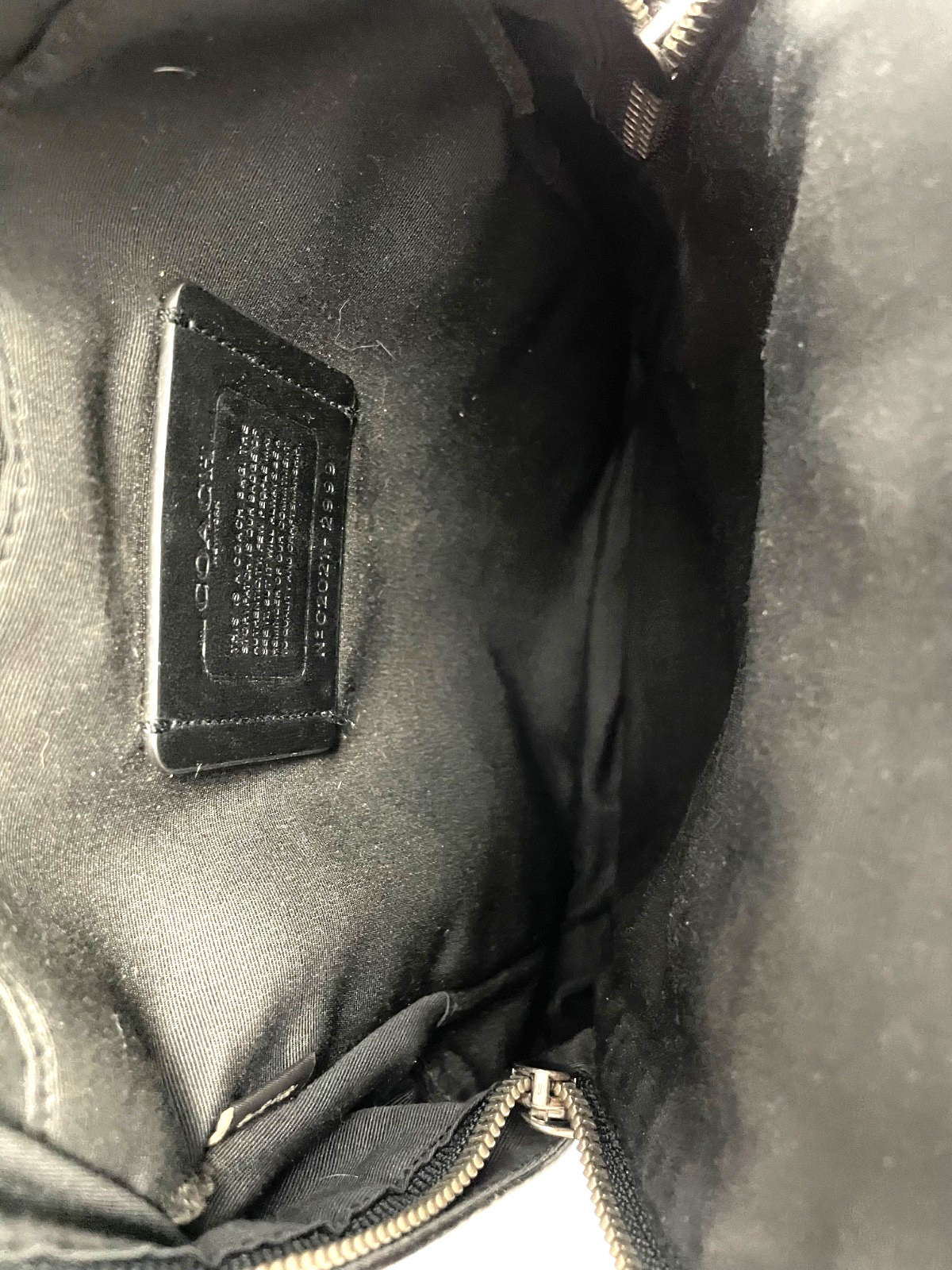 Coach West Pack Varsity Stripe Sling Signature Canvas Leather Carry Bag Reg $350